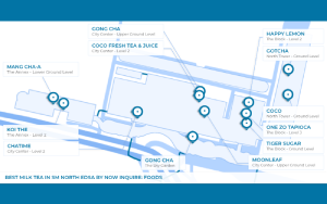 Map - Milk Tea in SM North